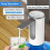 Foldable Electric Water Pump with LED Display, Rechargeable, 1200 mAh, Automatic Shut-Off, Touch Button, 3 Quantity Settings 3