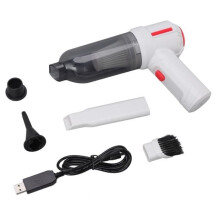 Qiilu USB Vacuum Cleaner, Cordless Vacuum Cleaner, Super Powerful Suction, USB Rechargeable Mini Vacuum Cleaner Machine for Car and