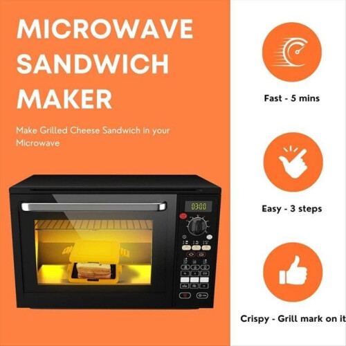Microwave Sandwich Maker... Cordless Electric Microwave Sandwich Maker Toaster 2