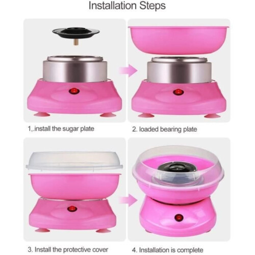 Professional Cotton Candy Machine for Home Use - Cotton Candy Maker - Uses Regular Sugar or Candy 2