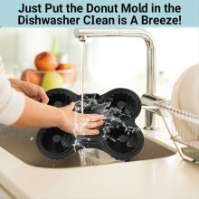 Moule à donuts en silicone pour friteuse à air, compatible avec les modèles Ninja AF400EU, AF451EU, SL400EU, AF500DE et bien d'autres.