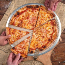 Set mit 3 professionellen runden Antihaft-Grillrosten für Pizzaöfen und Grills (30,5 cm)