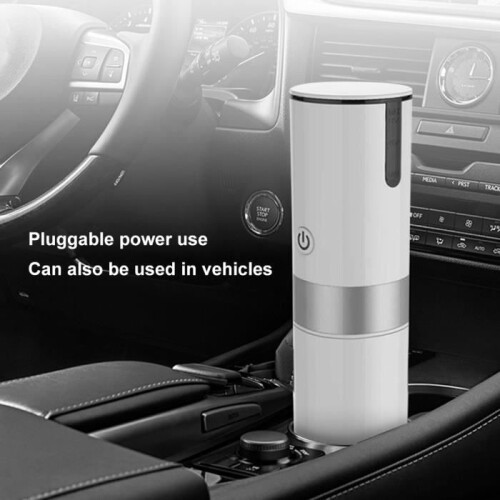 Macchina per caffè espresso portatile, macchina per caffè da viaggio USB, bianca 2