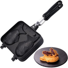 Taiyaki-kalavohvelirauta | Taiyaki-japanilainen vohvelikone - tarttumaton japanilainen kalanmuotoinen vohvelivuoka [H472]