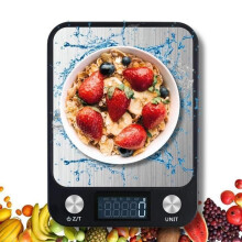 High-Precision Electronic Kitchen Scale 10000g/1g with Backlit LCD Screen, Stainless Steel, Smart Digital