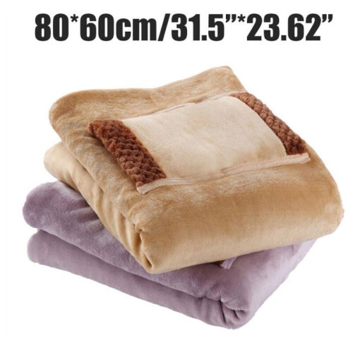 5V USB Heated Blanket, Hand/Knee Heating Flannel, Office/Home, Temperature Control