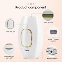 Appareil d'épilation à lumière pulsée intense TTLIFE - Épilation laser électrique portable pour femmes, épilation à la lumière pulsée