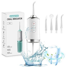 Draagbare waterflosser - Professionele monddouche voor mondhygiëne - 3 standen, 4 straaltjes, IPX7 waterdicht