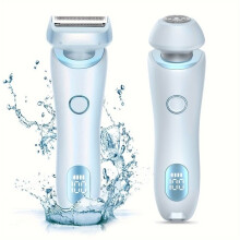 Multifunktionaler elektrischer Epilierer für Damen und Herren, USB-wiederaufladbares Intimpflegegerät – blau