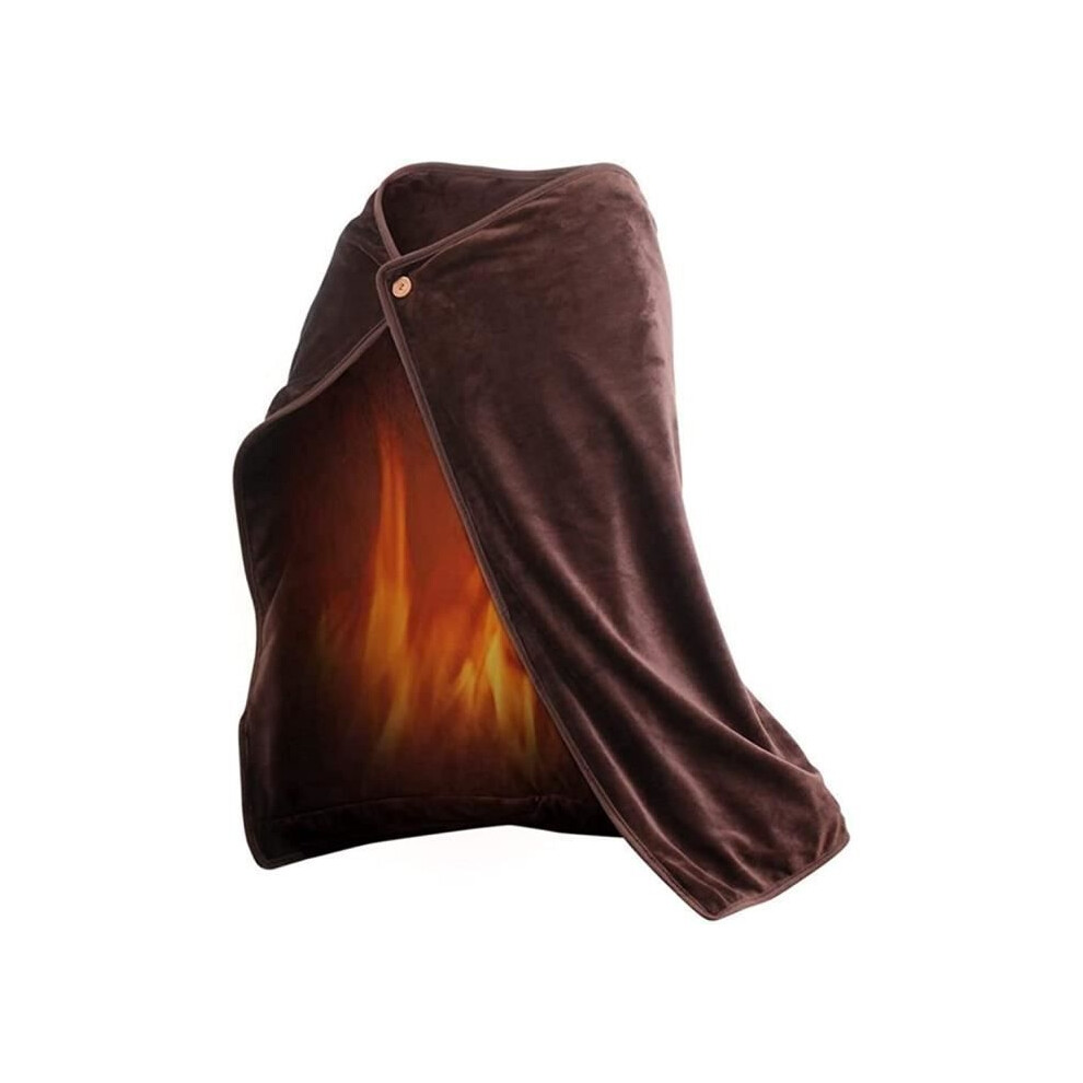 Aihontai Ajw Usb Heated Blanket, Wearable Electric Shawl, Portable Heated Flannel Blanket For Travel, Home [134]