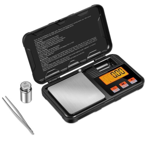 Electronic kitchen scale, precision scale, 200g / 0.01g, jewelry scale, kitchen scale with tare function
