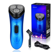 Rasoio elettrico ricaricabile a tre testine, rasoio portatile ricaricabile da viaggio, rasoio da barba USB per uomo