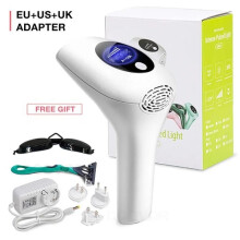 Professionelles IPL-Laser-Haarentfernungsgerät für Frauen, elektrisches Pulslicht-Haarentfernungsgerät für Gesicht und Körper, Weiß
