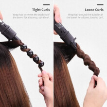 6-in-1 Hair Curler with LCD Screen, 100-230C Ceramic Curling Iron with Glove and Clips