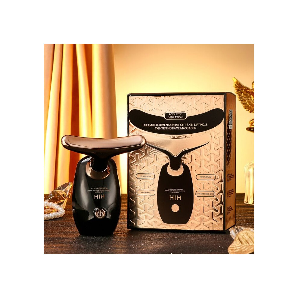 Aihontai Facial Massager, Anti-Wrinkle, Anti-Aging, For Face And Neck, Black