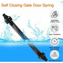 OKZ Adjustable Spring Door Closer - 14 inches - Carbon Steel - Automatic Closing - Adjustable Tension
