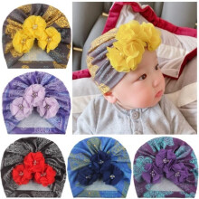 Haaraccessoires - Baby - Set van 5 elastische haarbanden - Katoen - Diverse kleuren - Meisje