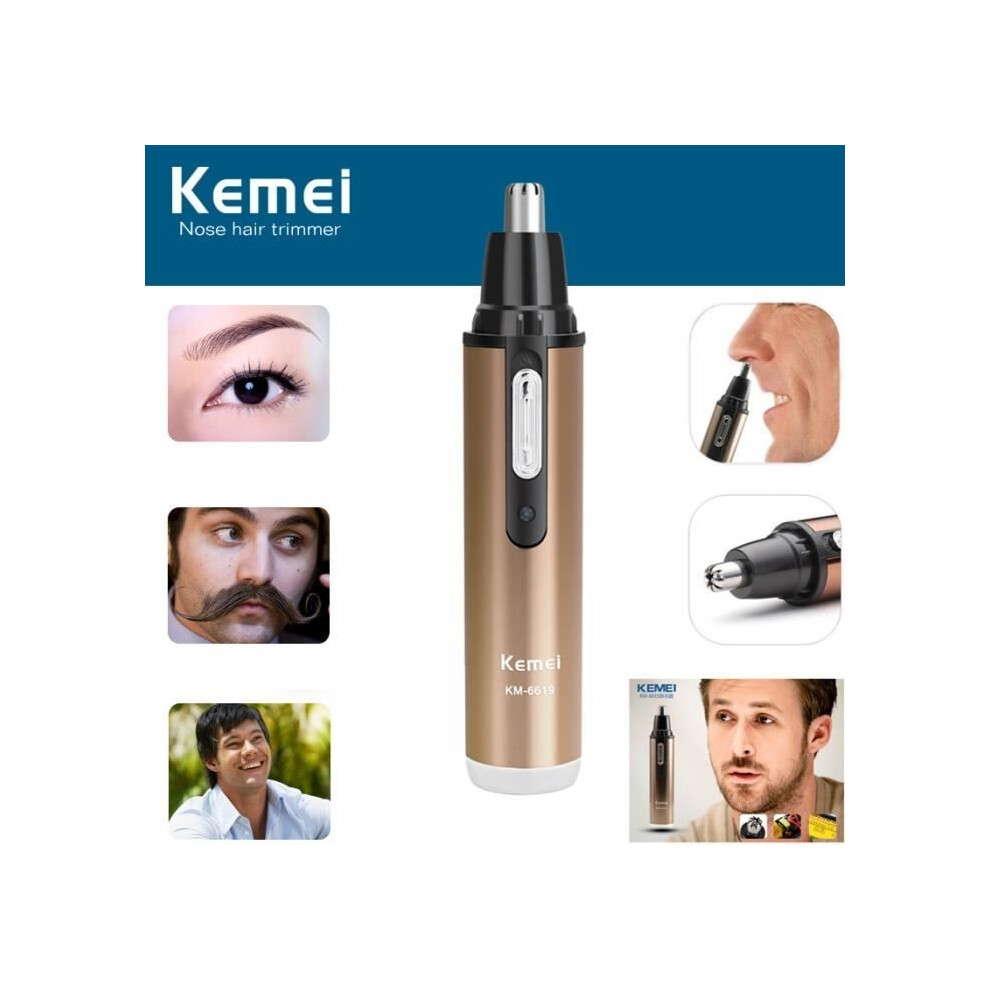 Aihontai Rechargeable Hair Trimmer Razor For Ears, Nose, And Mustache Hair Removal For Men