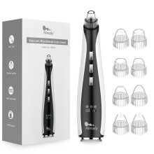 Aspiratore per punti neri ricaricabile tramite USB, pulitore per pori del viso con 10 accessori per rimuovere punti neri, brufoli