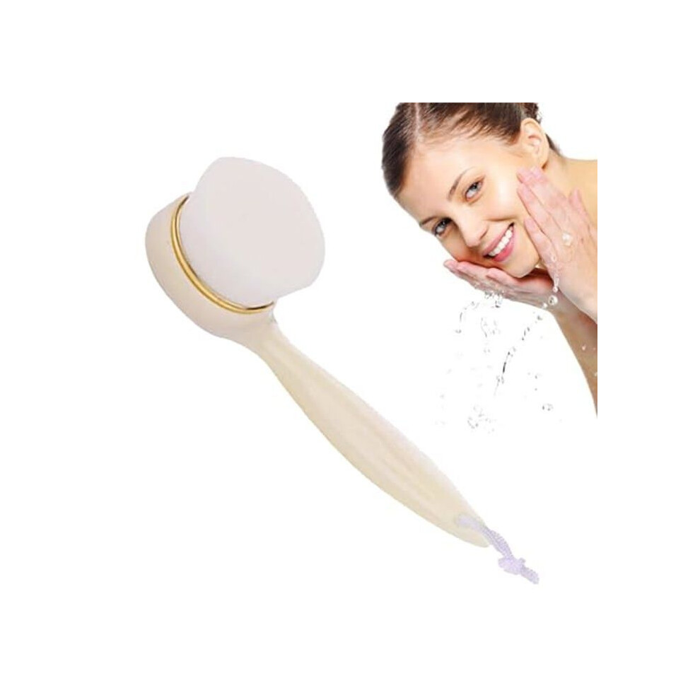 Aihontai Ultra-Soft Facial Cleansing Brush With Handle And Hanging Hole, Facial Pore Cleansing Massage Brush, O
