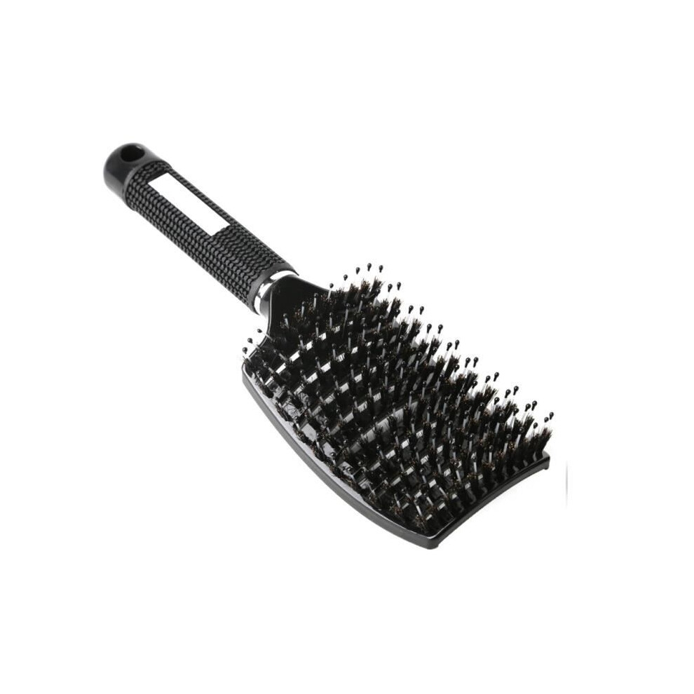 Aihontai Professional Hairbrush - Curved - Non-Slip - Ventilated - Scalp Massage