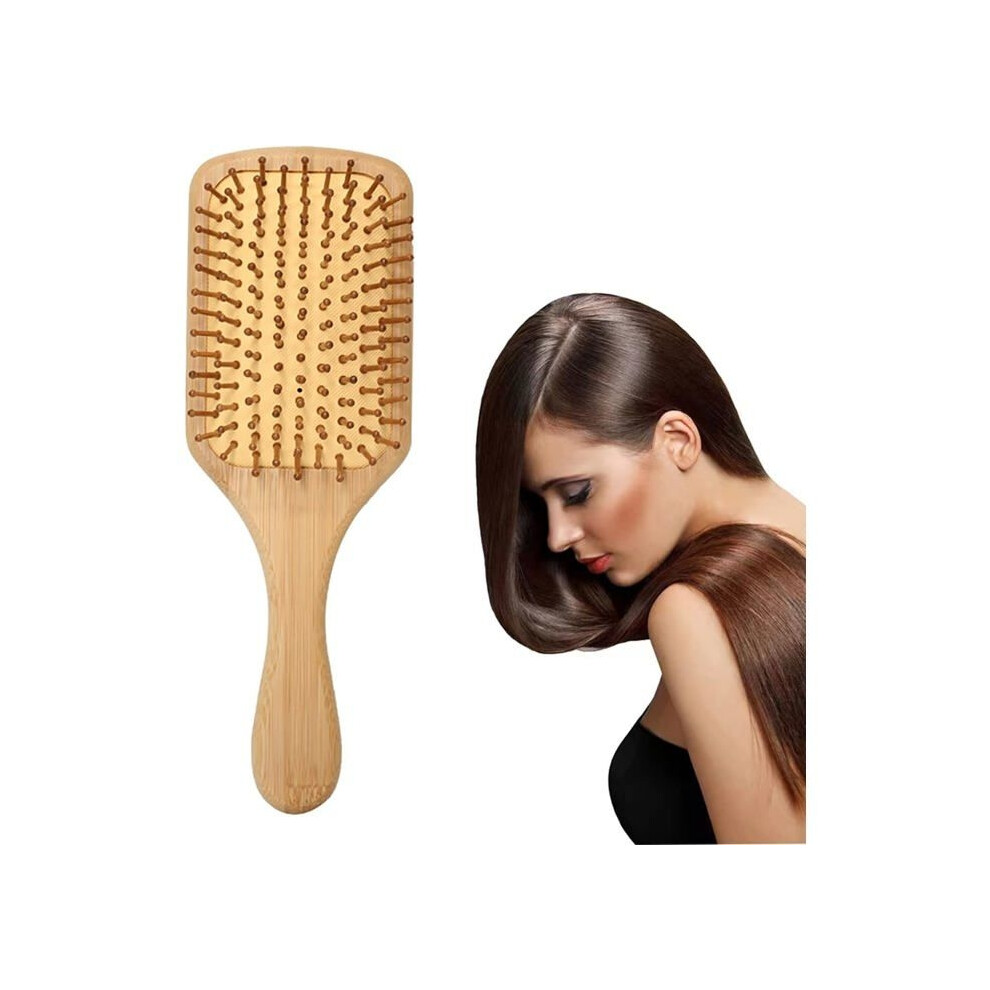 Aihontai Anti-Static Wooden Hair Massage Brush, Detangling Brush For Women, Children And Men