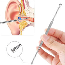 Ear Cleaning Kit - 1 kit, 6 stainless steel ear scoops.