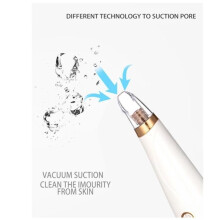 WHITE - Electric Blackhead Vacuum for Face, Pore Cleaner, Skin Care, miles Exa