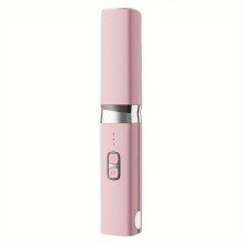 Mini draagbare 2-in-1 stijltang en krultang, draadloos opladen via USB, thermostaatregeling voor droog haar.