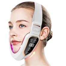 Massaggiatore per rimodellare il viso - V-Face - elettrico - bianco - regolabile - 12 velocità