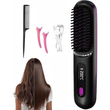Piastra per capelli - Piastra per capelli senza fili - Arricciacapelli - Compatta e portatile - Con display a LED - Protettiva