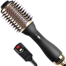 Spazzola a secco - Spazzola soffiante - 3 in 1 - Asciugatura rapida - Colore oro - Unisex
