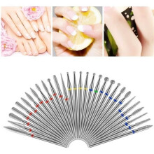 30 Nagelfräseraufsätze, elektrische Nagelfeilenaufsätze für Maniküre und Pediküre, Nagelfräseraufsätze, Nagelhautreinigungsgel