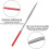 Mini Needle Files - LARGEIGHT - 2 mm x 100 mm - Diamond Cut - For DIY Projects - 10 Pieces 4