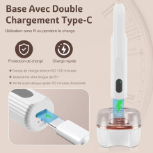 Professional Electric Nail File: 12-in-1 Cordless Portable Electric Manicure and Pedicure Kit