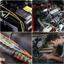 Elektrische Steckverbinder, Kfz-Steckverbinder, runde isolierte Crimp-Anschlüsse für elektrische und Audio-Verkabelung