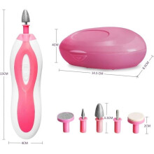 Ponceuse à ongles électrique 5 en 1 avec lumière LED, puissante et silencieuse, pour les soins des mains et des pieds