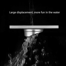 Shower Drain - LARGEIGHT - 15x15 cm - Stainless Steel - Removable Grate - Multiple Colors