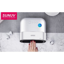 SUNUV 48W LED-nagellamp UV-nageldroger voor gelmanicure en shellac met 4 timers, lcd-scherm, sensor en dubbele droogsnelheid