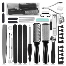 30-in-1 Pediküre-Set, professionelle Werkzeuge, ideal zum Entfernen abgestorbener Haut von den Zehennägeln, zu Hause oder im Salon.