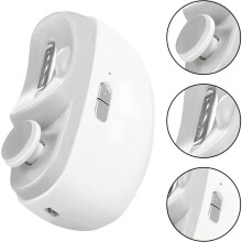 Lima per unghie elettrica - lima per unghie automatica - con luce LED e blocco di sicurezza - per tagliaunghie elettrici - per manicure