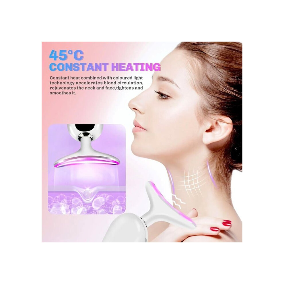 Aihontai Anti-Wrinkle Facial Massager - 4 Modes, Electric Facial Massager, Firming And Lifting Of The Face And Neck, 45C Ems