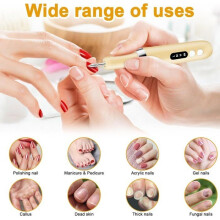 Elektrische Nagelfeile, professionelles Nagelfräser-Maniküre-Set, kabelloses Pediküre-Gerät, semi-permanentes Nagelmodellage-Set,
