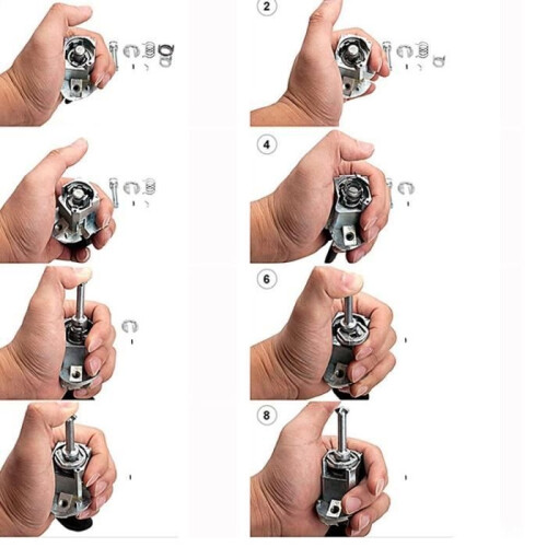 Lock Repair Kit - BMW - E46 - Compatible with Front Door - 2 Points - Recessed 1