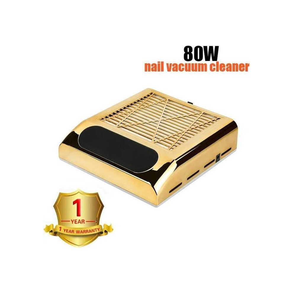 Aihontai Manicure Sander, Powerful 80W 110V-220V Nail Vacuum, Dust Collector, Large Size, Machine - Gold Type