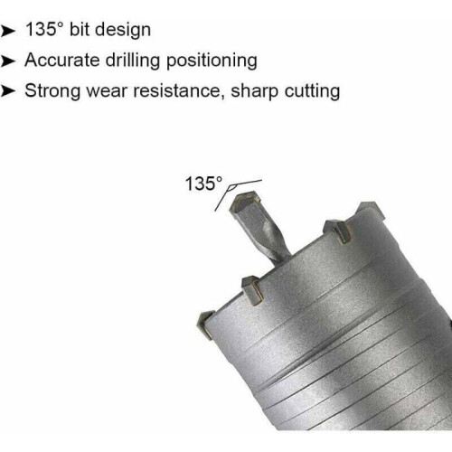 Σετ πριονιών οπών σκυροδέματος - MICH - 30 mm, 40 mm, 50 mm - 350 mm SDS Plus - Άκρη καρβιδίου 1