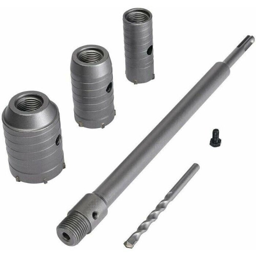 Σετ πριονιών οπών σκυροδέματος - MICH - 30 mm, 40 mm, 50 mm - 350 mm SDS Plus - Άκρη καρβιδίου 2