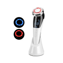 Massaggiatore viso di bellezza, massaggiatore viso multifunzionale con motore USB per occhi, bianco