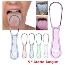 Tongschraper - Kinderen - 5 stuks - PP-plastic - Antislip - Mondhygiëne
