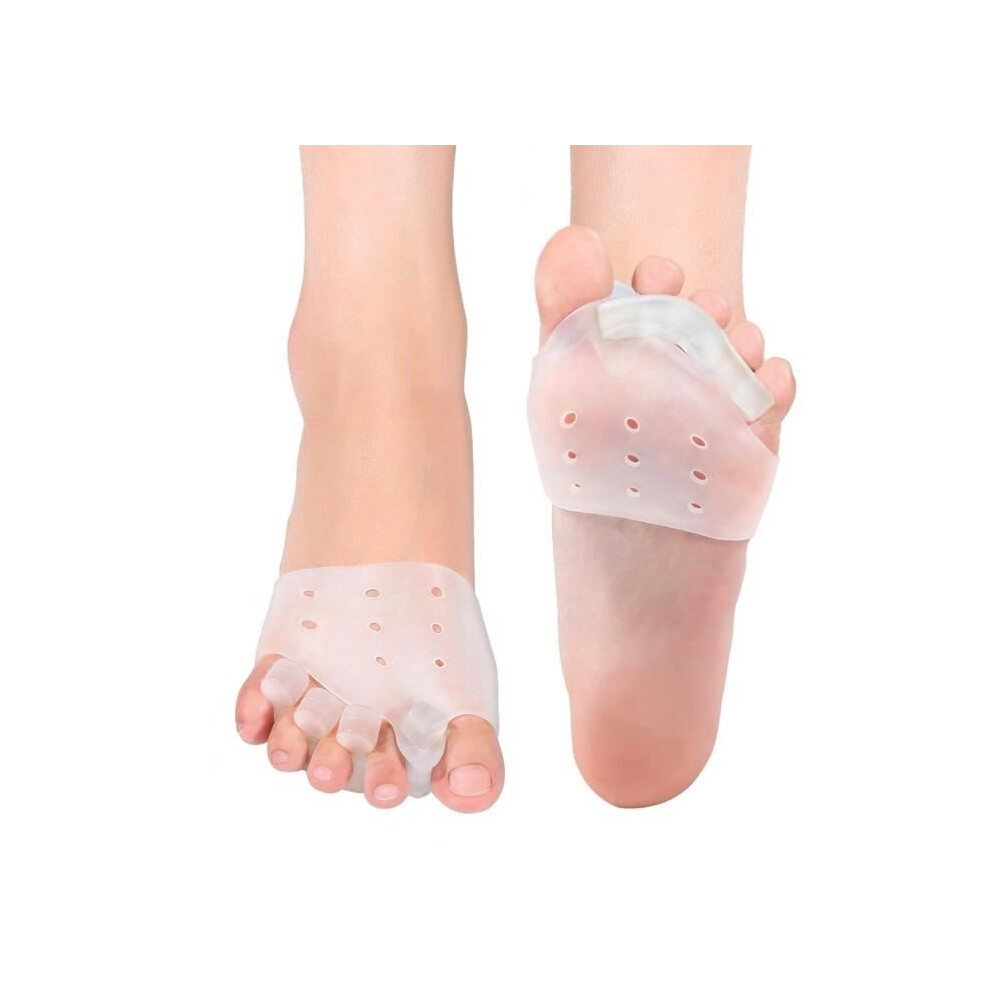 Aihontai Gel Toe Separators And Bunion Corrector With Metatarsal Cushions And Forefoot Cushioning To Prevent Calluses